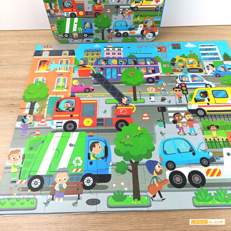 Acheter Valise Puzzle 36 pièces City Janod - Occasion - L'Atelier du Jouet