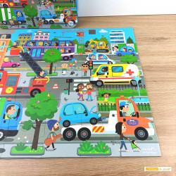 Puzzle City De 36 Pcs Janod - N/A - Kiabi - 20.99€