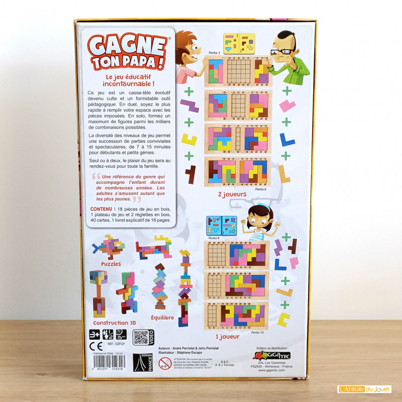 Gigamic- Jeu de Réflexion-Gagne Ton Papa, Unique, GZFGP : : Jeux  et Jouets