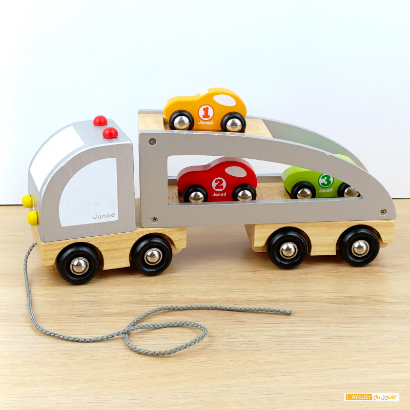 Camion bois enfant - Camion bois JANOD, jouet enfant 2 ans