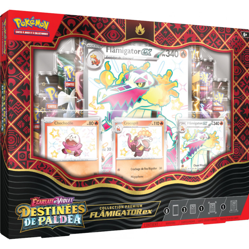 Pokémon Coffret Premium EV4.5 Destinées de Paldéa - Flamigator