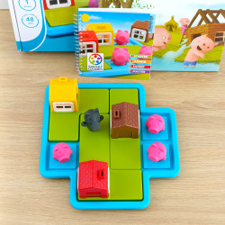SmartGames Jeux de casse-tête Three Little Piggies – Deluxe