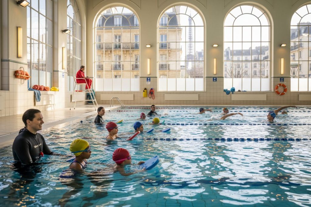 Y a-t-il des cours de natation pour enfants et adultes à Paris ?
